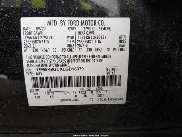 2020 FORD EXPLORER ST 9
