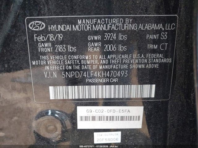 2019 HYUNDAI ELANTRA SE 9