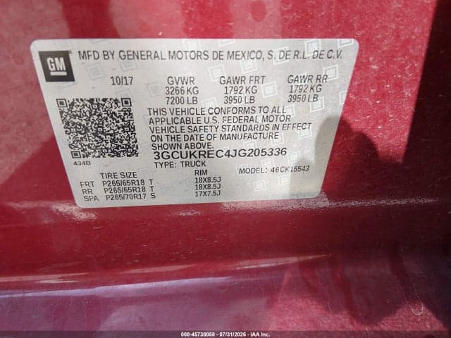 2018 CHEVROLET SILVERADO 1500 2LT 9