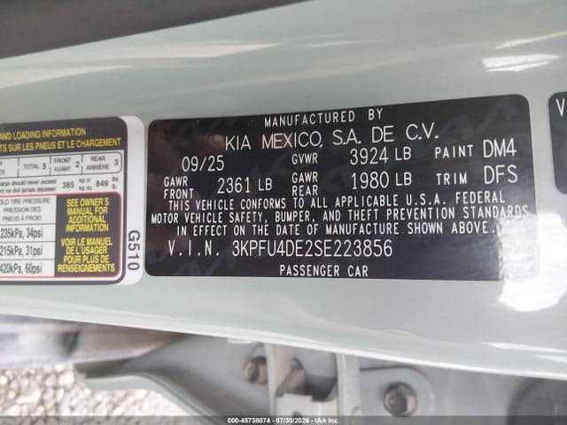 2025 KIA K4 EX 9