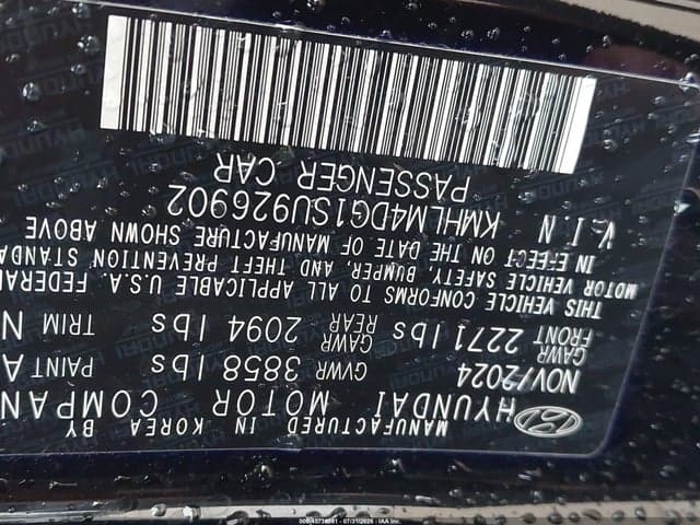 2025 HYUNDAI ELANTRA SEL SPORT 9