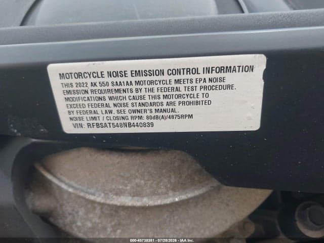 2022 KYMCO USA INC AK 550 10
