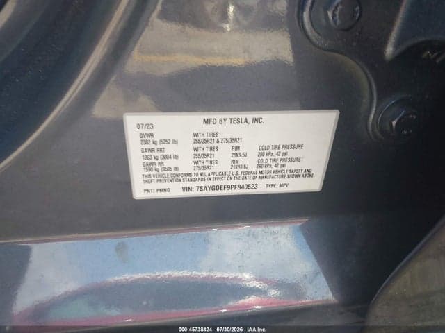 2023 TESLA MODEL Y PERFORMANCE DUAL MOTOR ALL-WHEEL DRIVE 9