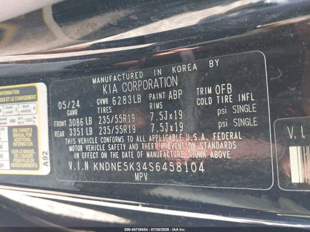 2025 KIA CARNIVAL MPV SX PRESTIGE 9