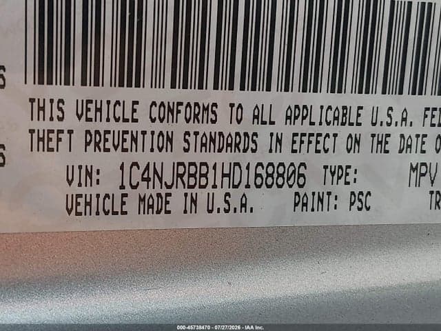 2017 JEEP PATRIOT SPORT 9