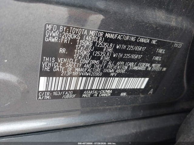 2024 TOYOTA RAV4 XLE 9