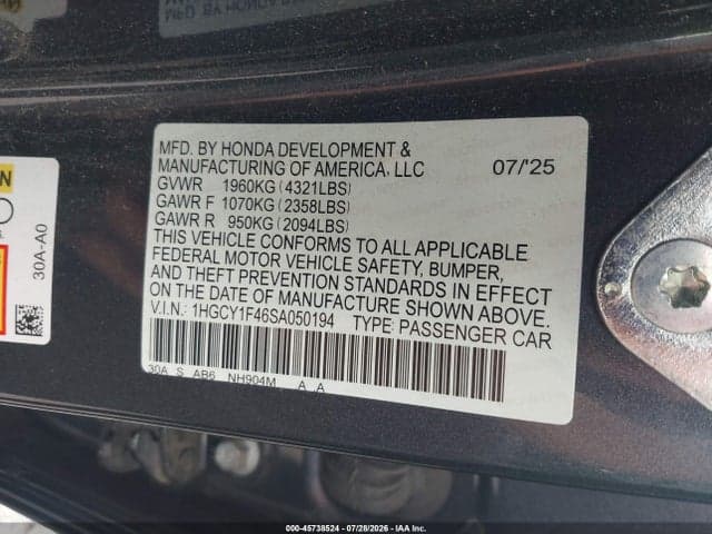 2025 HONDA ACCORD SE 9