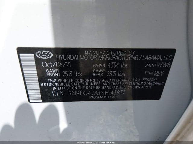 2022 HYUNDAI SONATA SE 9