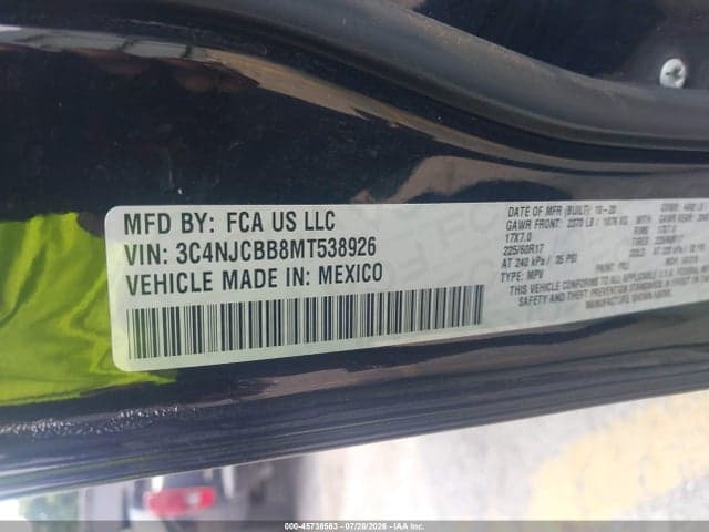 2021 JEEP COMPASS LATITUDE FWD 9