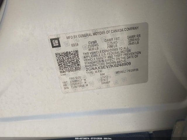 2019 CHEVROLET EQUINOX LS 9