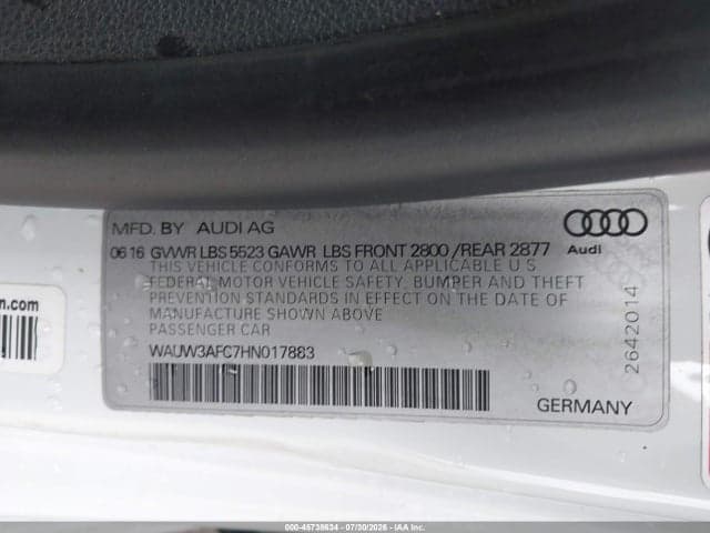 2017 AUDI A7 COMPETITION PRESTIGE 9