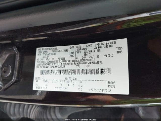 2018 FORD F-150 XLT 9