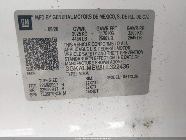 2020 GMC TERRAIN FWD SLE 9