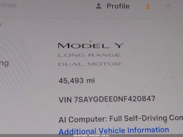 2022 TESLA MODEL Y LONG RANGE DUAL MOTOR ALL-WHEEL DRIVE 14