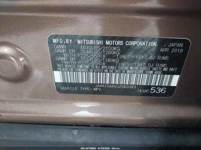 2018 MITSUBISHI ECLIPSE CROSS SE 9