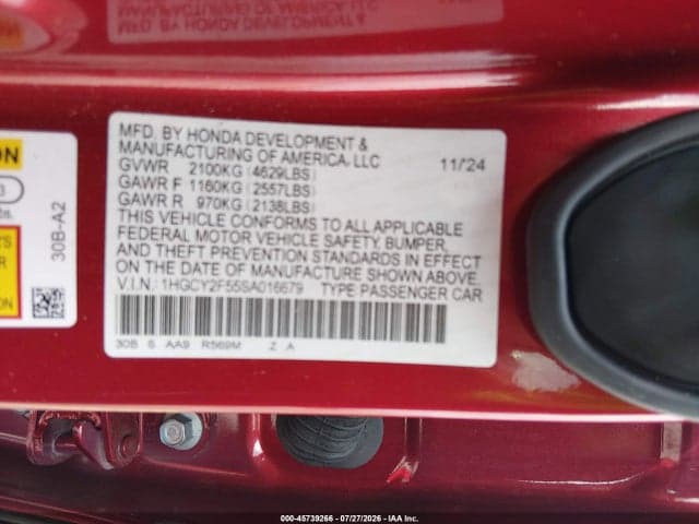 2025 HONDA ACCORD HYBRID SPORT 9