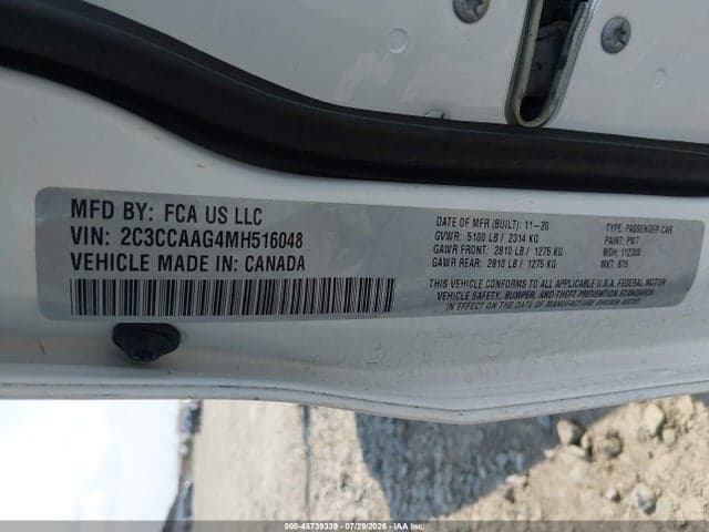 2021 CHRYSLER 300 TOURING L 8