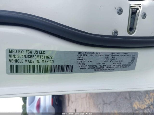 2021 JEEP COMPASS LATITUDE FWD 9