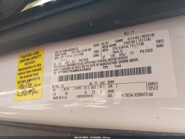 2021 FORD TRANSIT-250 9