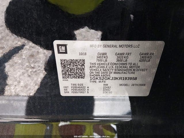 2019 GMC YUKON XL SLT 9