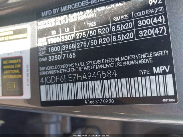 2017 MERCEDES-BENZ GLS 450 4MATIC 9