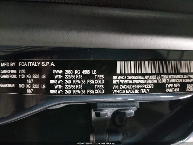 2023 JEEP RENEGADE ALTITUDE 4X4 9