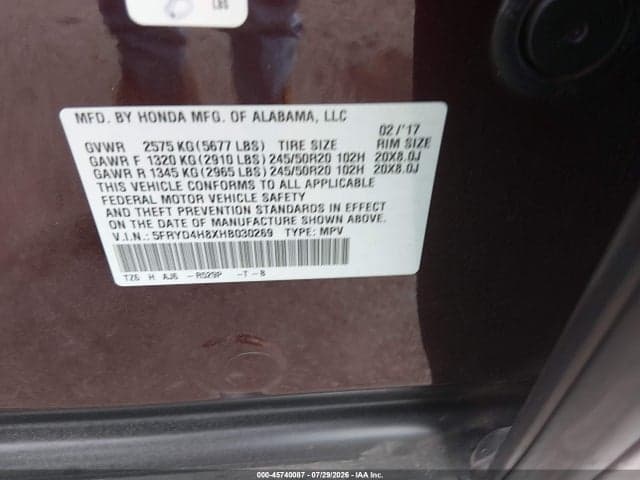 2017 ACURA MDX ADVANCE PACKAGE 9