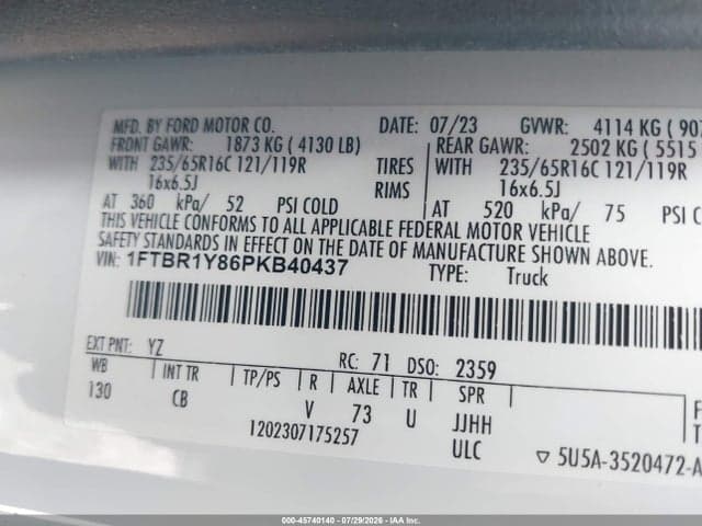 2023 FORD TRANSIT-250 9