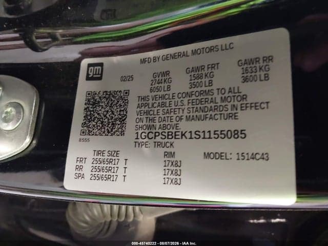2025 CHEVROLET COLORADO 2WD WT 9