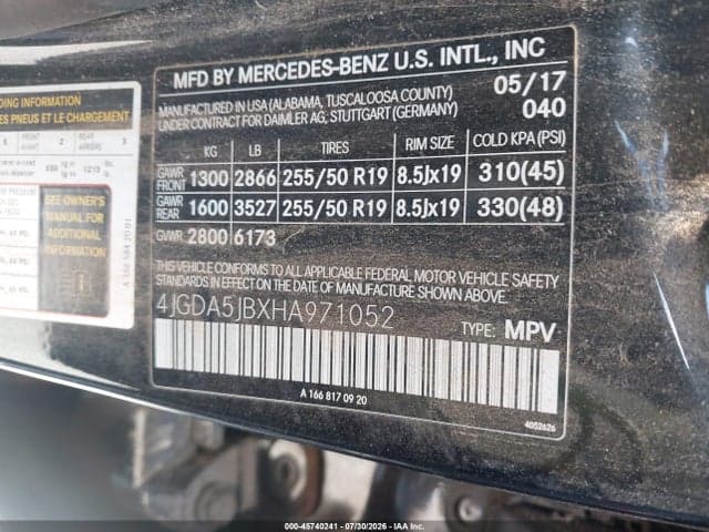 2017 MERCEDES-BENZ GLE 350 9