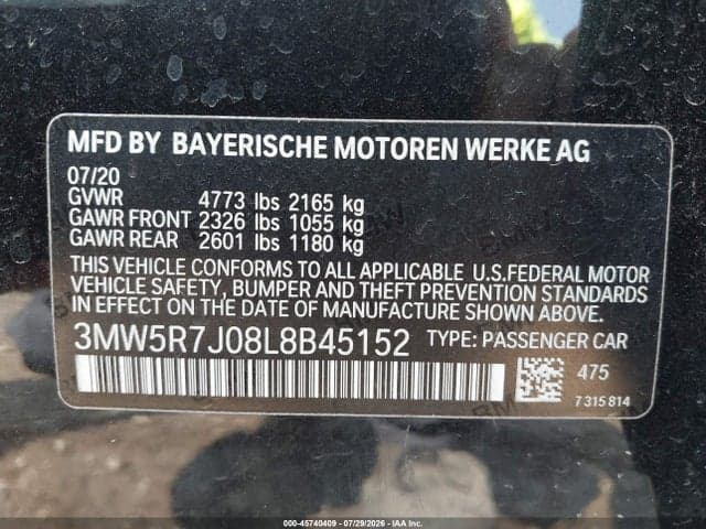 2020 BMW 330I XDRIVE 9