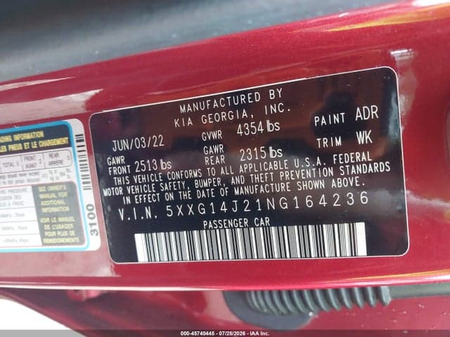 2022 KIA K5 LXS 9