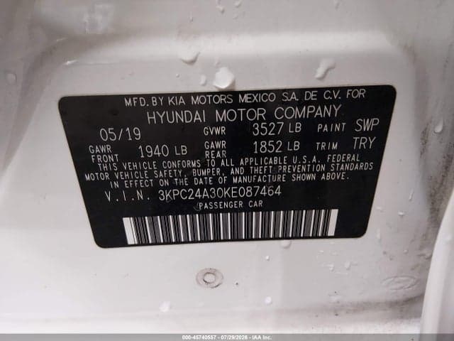 2019 HYUNDAI ACCENT SE 9