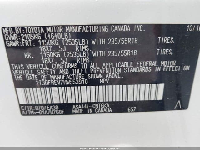 2017 TOYOTA RAV4 LIMITED 9