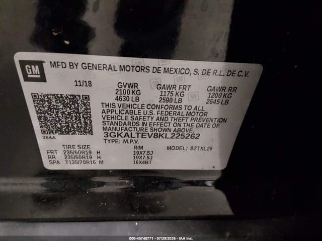 2019 GMC TERRAIN SLE 9