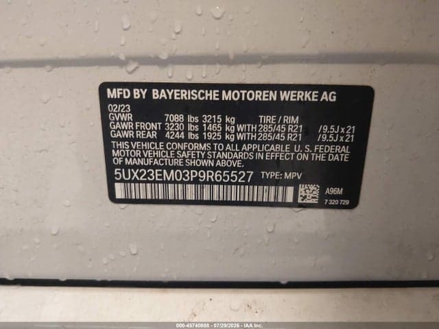 2023 BMW X7 XDRIVE40I 9