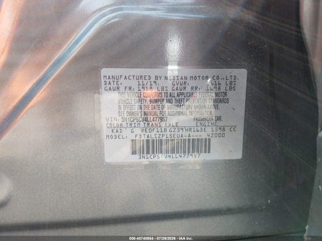 2020 NISSAN KICKS SV XTRONIC CVT 9