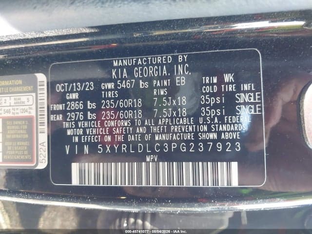 2023 KIA SORENTO X-LINE S 9