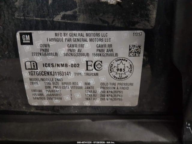 2018 GMC CANYON SLE 9