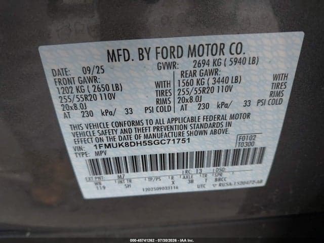 2025 FORD EXPLORER ACTIVE 9