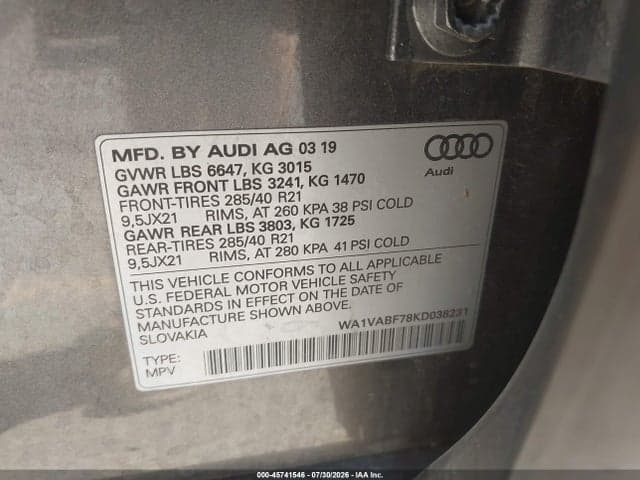 2019 AUDI Q7 55 PREMIUM 9