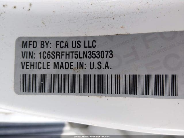 2020 RAM 1500 LIMITED 4X4 5'7 BOX 9