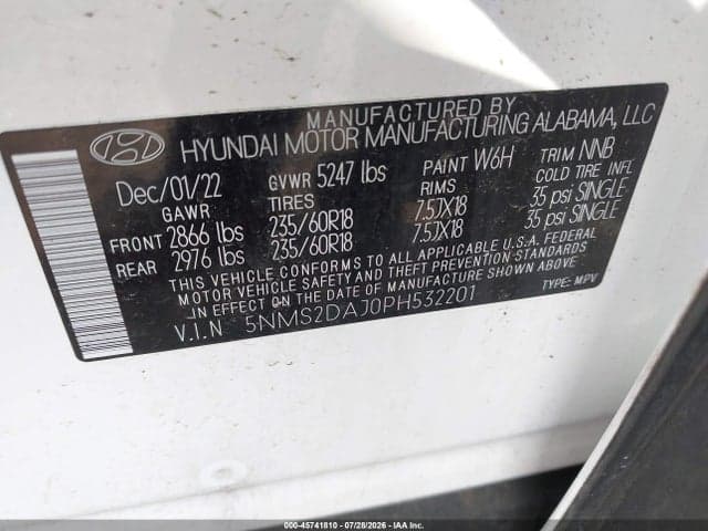 2023 HYUNDAI SANTA FE SEL 9