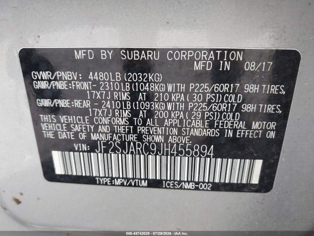 2018 SUBARU FORESTER 2.5I LIMITED 9