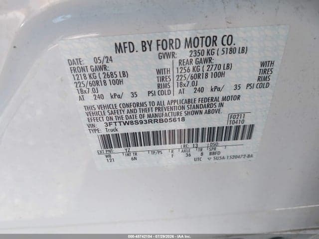 2024 FORD MAVERICK LARIAT 9