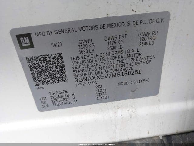 2021 CHEVROLET EQUINOX AWD PREMIER 9