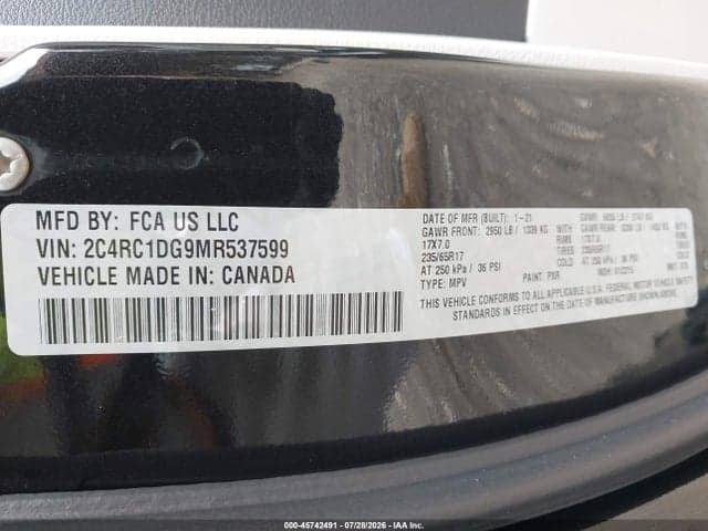 2021 CHRYSLER VOYAGER LXI 9