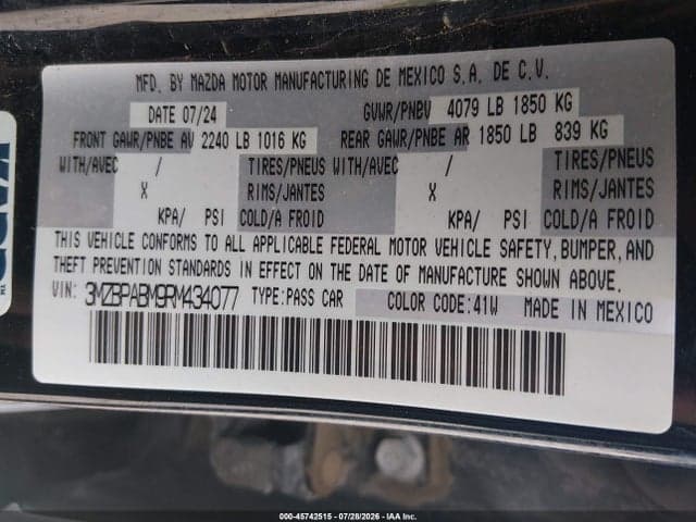 2024 MAZDA MAZDA3 2.5 S SELECT SPORT 9
