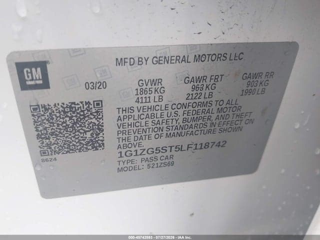 2020 CHEVROLET MALIBU FWD RS 9