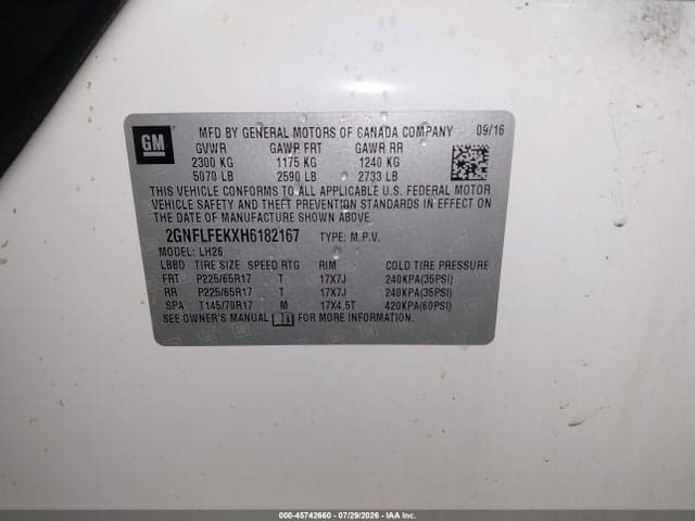 2017 CHEVROLET EQUINOX LT 9